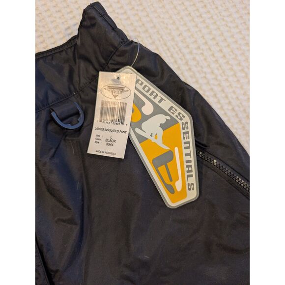 Sport Essentials Ladies Insulated Snow Pants – Size L – Black – Ripstop Nylon - Picture 2 of 8